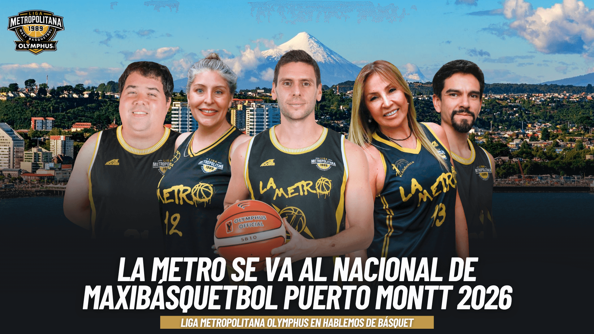 La Liga Metropolitana dirá presente con ocho equipos en el Nacional de Maxibásquetbol Puerto Montt 2026